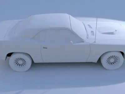 Plymouth Hemi Cuda 1971 Free low-poly 3D model
