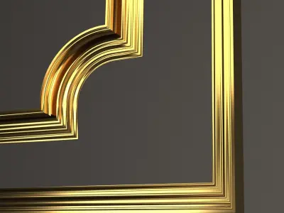 ORNAMENT FRAME no1 Low-poly 3D model