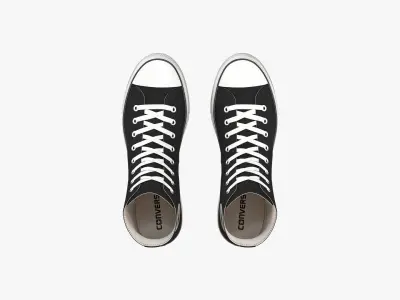 Chuck Taylor All Star Lift Platform High Top Black 3D model