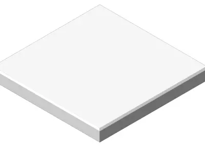 Concrete Slab 40 40 cm 4 cm Thickness Paving Stone Square Patio  3D model