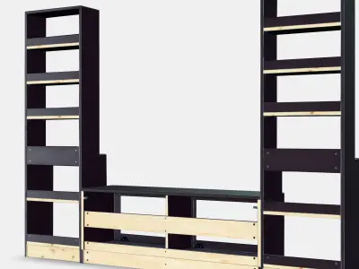 HAVSTA TV storage combination 1 Low-poly 3D model