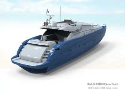 RIVA 86 DOMINO Yacht 3D print model