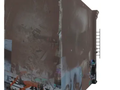 Old building Free low-poly 3D model
