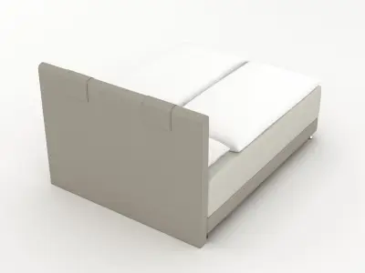Single Bed x 2 3D model