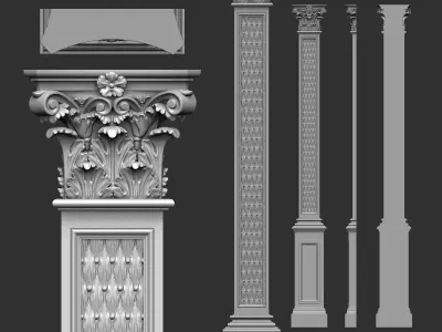 Columns Classical  Decoration N78 3D model