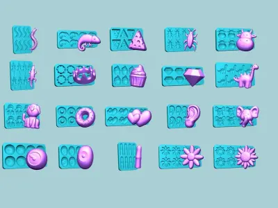 102 Jelly Candy Moldings Collection - Gummy Mould