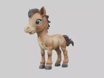 Babyhorse Model 1 Low-poly 3D model