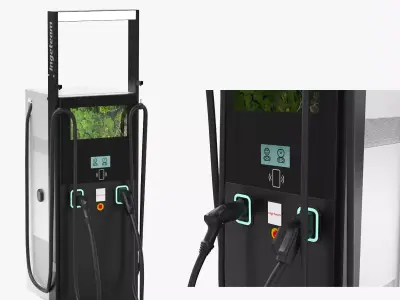 Ingeteam Rapid 180 EV Car Charging Station 3D model