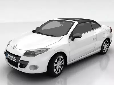 Renault Megane Coupe cabriolet Low-poly 3D model