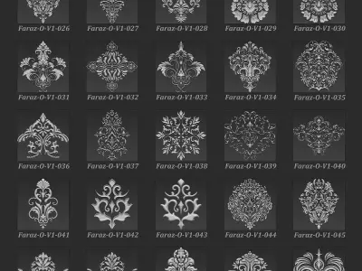 205 Ornament 3D Model V1 3D model