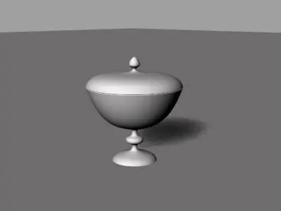 Chalice glass container Free 3D model