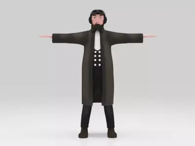 Character George Engineering  Classic Low-poly 3D model