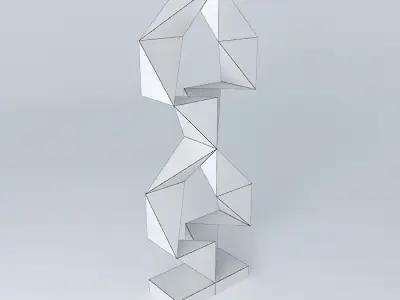 Abstract Geometric sculpture Free 3D model