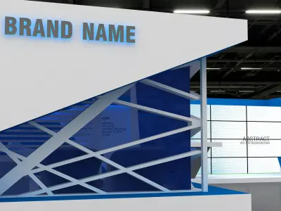 3D Exhibition and Booth 3D model 3D model