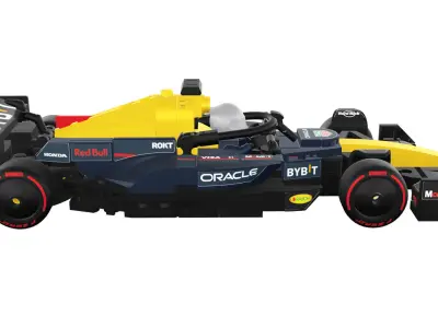 Wikibricks3D - 77243  Oracle Red Bull Racing RB20 --- Full Decal 3D print model