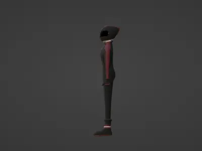 Racer Low-poly 3D model