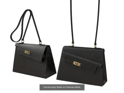 Hermes Kelly Sellier 20 en Desordre Limited Edition 3D Model Pack
