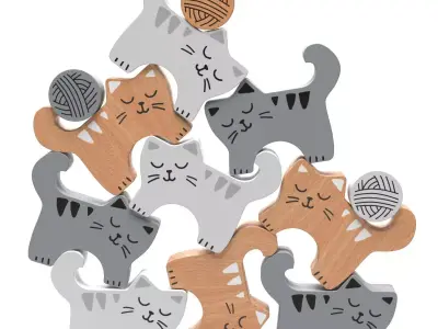 Constructor-puzzle-decor Stack-a-Cats 3D model