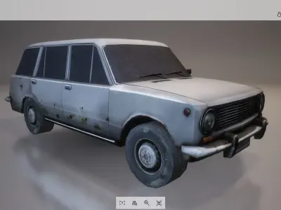Lowpoly Car 08 Low-poly 3D model