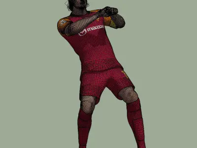 Francesco Totti As Roma 3d animation 3D model