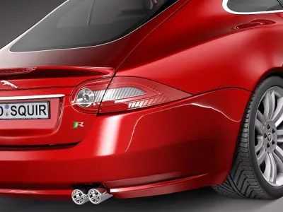 Jaguar XKR 2012 3D model