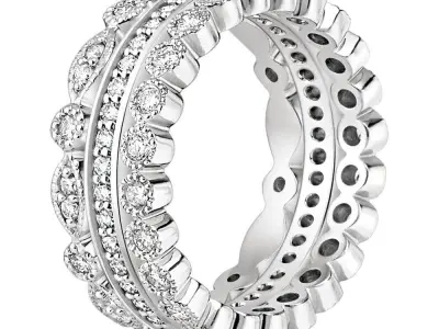 Band Ring 3D print model 107