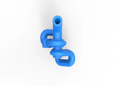 Turbocharger Version 3 Scale 1 to 25 3D print model