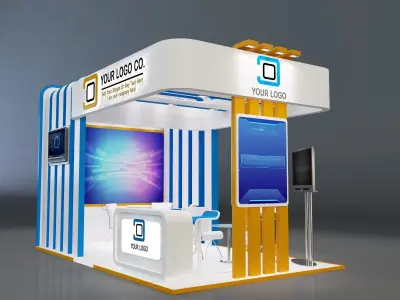 Booth Stand Exhibition a647b 3D model