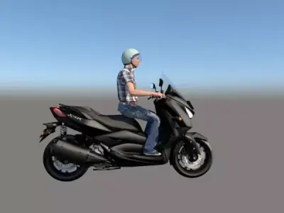 Moto yamaha  nvx 3D model
