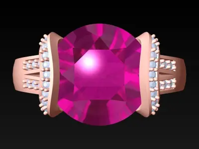 Diamond Ring - Womens Rings - N024112 3D print model