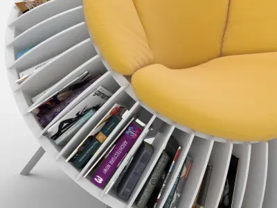 Sunflower Chair 3D model