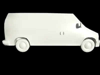 Panel Van Low-poly 3D model