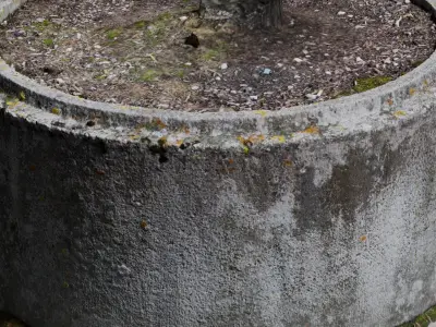 Planter concrete circle 3D model