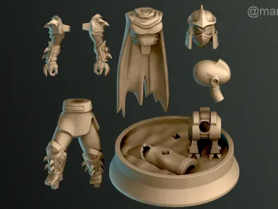 Shredder - Teenage Mutant Ninja Turtles Diorama 3D print model