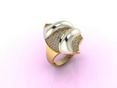Women Ring 3D print model 16
