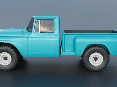 International Pickup C120 1962  3D print model