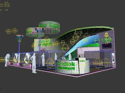 Booth - Area - 15X8-3DMAX2009-02 3D model