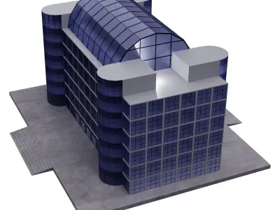 Shopping Mall Free low-poly 3D model