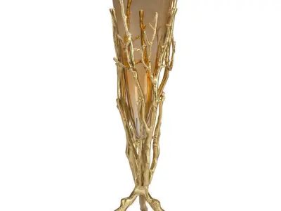 Aquilino Metal Floor Vase 3D model