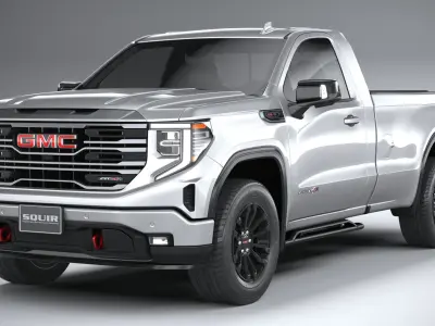 GMC Sierra AT4X regular cab 2022 3D model