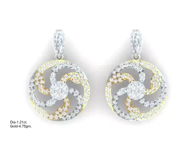 Luxury earrings  for 3D printing 3D print model