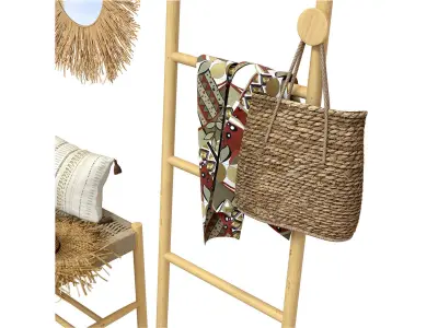 Enzo decor for the hallway loft style boho ethnic 3D model