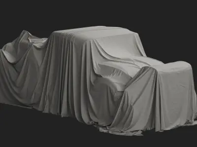 Vintage Car Cover 02 3D model