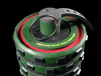 Grenade Low-poly 3D model