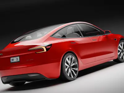 Tesla Model 3 2024 3D model buy