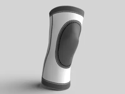 Medical Knee Support 02 Low-poly 3D model