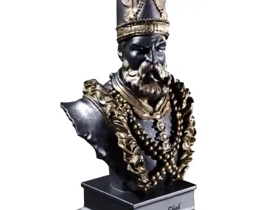 Nader Shah Afshar 3D sculpture iran king 755 printable STL 3D model