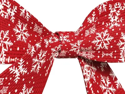 Christmas Bow Ribbon 78 Low-poly 3D model