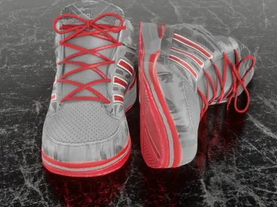 ADIDAS TS LITE 3D SHOES 3D model