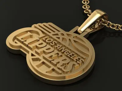 Clippers Logo Pendant 3D print model